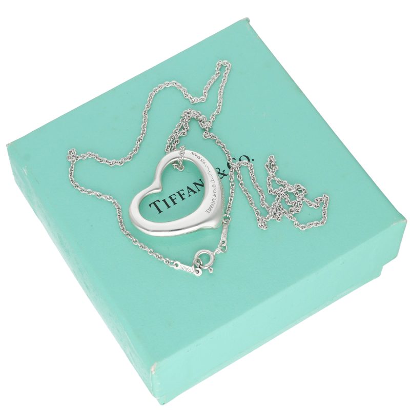 Tiffany Collana Argento 925 Open Heart by Elsa Peretti Misura Media - immagine 6