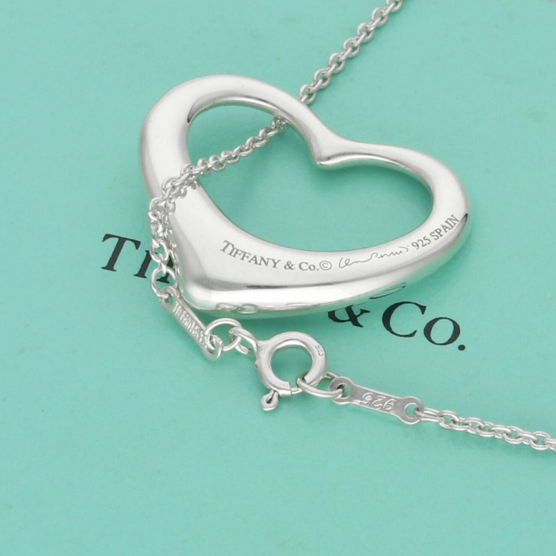 Tiffany Collana Argento 925 Open Heart by Elsa Peretti Misura Media - immagine 7