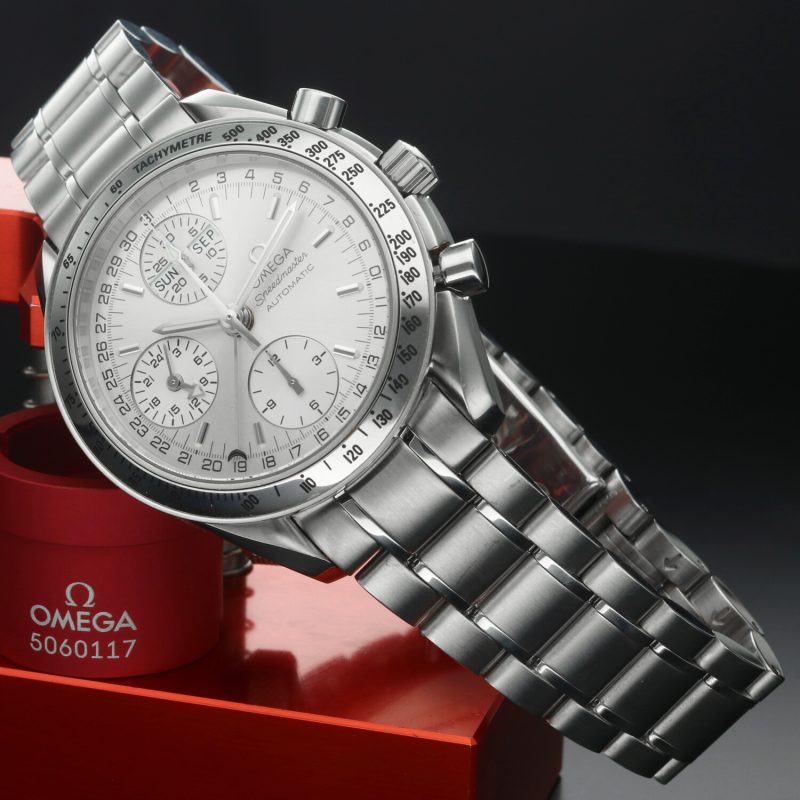 c. 2005 Omega Speedmaster Triple Date 35233000 Automatic 39mm Box and Papers - Image 2