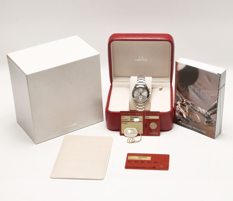 c. 2005 Omega Speedmaster Triple Date 35233000 Automatic 39mm Box and Papers - Image 15