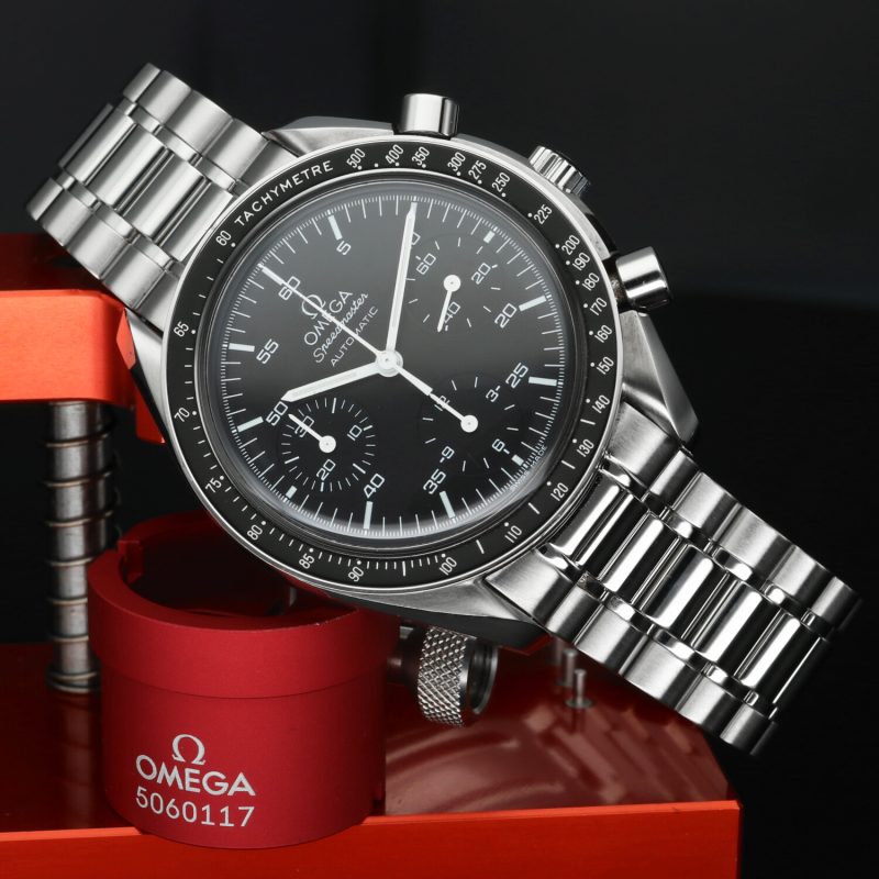 c. 2007 Omega ref. 35105000 Speedmaster Automatic Reduced 39 mm Full Set - Omega Serviced - Image 2