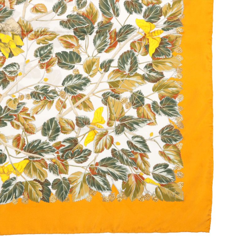 Foulard Hermès Carré 90 L'Arbre De Soie 100% Seta - immagine 6