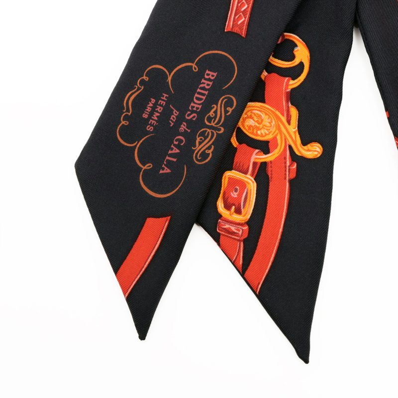 Hermès Twilly Brides De Gala Scarf 100% Silk - Image 6