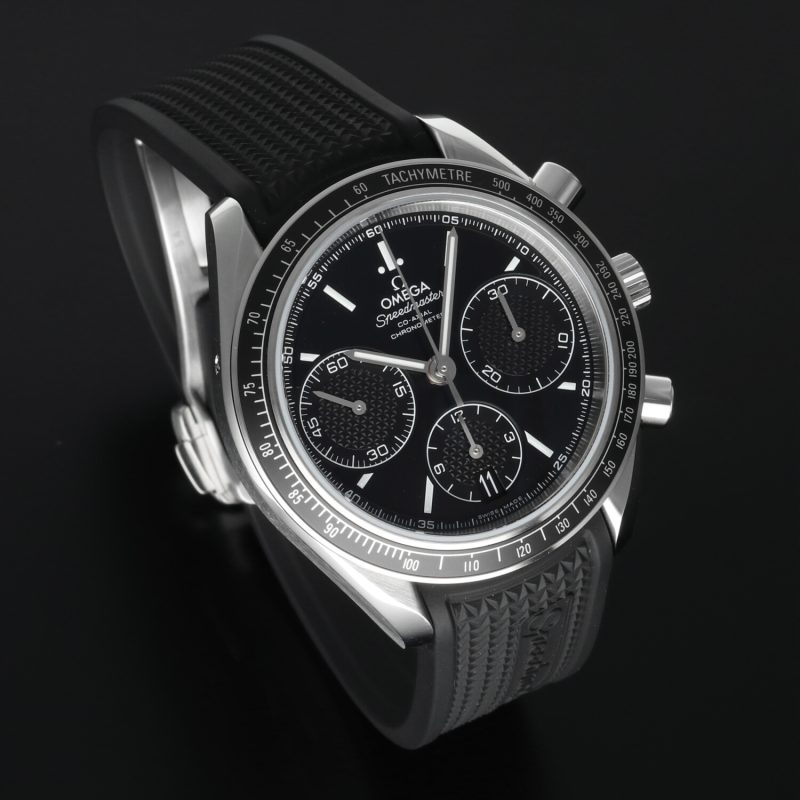 c. 2024 Unworn Omega Speedmaster Racing 326.32.40.50.01.001 40mm Chronograph Black Steel Full Set - Image 12