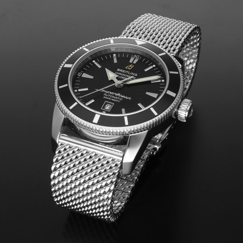 2009 Breitling SuperOcean Heritage A17320 Steel Milanese Double Strap Full Set - Official Breitling Service - Image 12